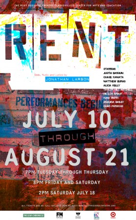 Rent at the Roxy Regional Theatre in downtown Clarksville TN
