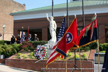 The Doughboy Statue after the unveiling