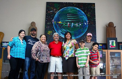 The Mural is on display at the Clarksville-Montgomery County Public Library on the second floor