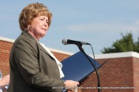 Montgomery County Mayor Carolyn Bowers reading the Gotta Keep Reading Day Proclamation