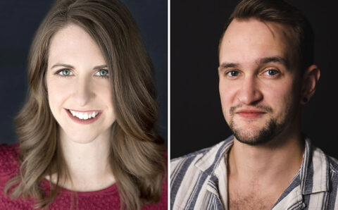 Beth Kirby and Matthew Combs star in "Constellations", upstairs in theotherspace at the Roxy Regional Theatre, February 21st - March 1st