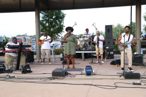 Ace Party Band playing at Downtown @ Sundown. (Mark Haynes, Clarksville Online)