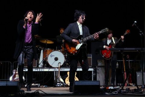 Satisfaction the Rolling Stones tribute band performing at Downtown @ Sundown. (Brooklyn Kent, Clarksville Online)