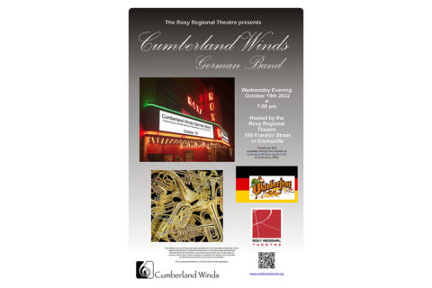 Roxy Regional Theatre presents Oktoberfest Music by Cumberland Winds German Band on October 19th.