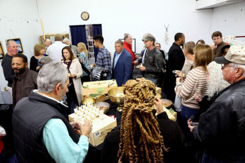 An Evening With the Artist featured works from Clarksville Photographer Tony Centonze at River City Clay on Franklin Street.