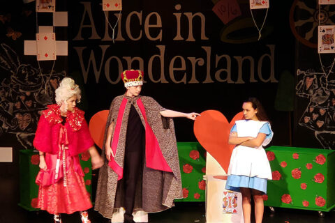 Roxy Regional Theatre School of the Arts students performing Disney's Alice in Wonderland, Jr.