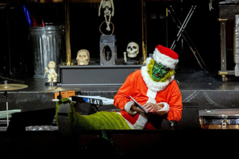 Austin Peay State Univeristy's David Steinquest, professor of percussion, during the 2022 Percussion Ensemble Halloween Concert. (APSU)