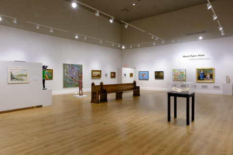 Customs House Museum & Cultural Center: Wood, Paper, Paint: Collecting Art for 40 Years, Crouch Gallery 