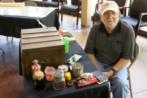 Mike Connell with a Soldiers Box. (Mark Haynes, Discover Clarksville)
