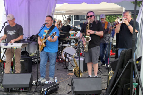 Hilltop Supermarket’s 2024 Dwayne Byard Memorial BBQ Cook-Off kickoff party. (Mark Haynes, Clarksville Online)