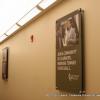 Posters decorate the walls